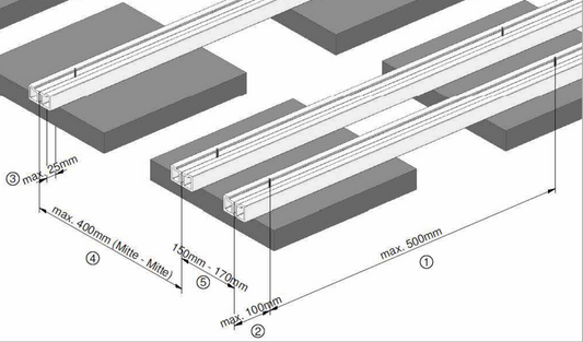 Unterkonstruktion RE1021 70 x 38mm